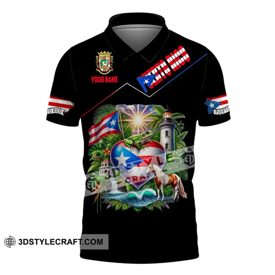Unisex Shirt, Custom Name Puerto Rico Shirt, Puerto Rico Polo Long Sleeve, Puerto Rico Gift style option 4