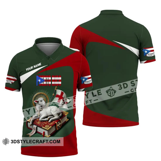 Unisex Shirt, Custom Name Puerto Rico Shirt, Puerto Rico Polo Long Sleeve, Puerto Rico Gift style option 4