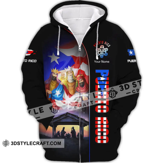 Unisex Shirt, Custom Name Puerto Rico Shirt, Puerto Rico Polo Long Sleeve, Puerto Rico Gift style option 3
