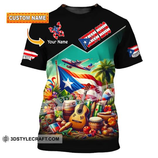 Unisex Shirt, Custom Name Puerto Rico Shirt, Puerto Rico Polo Long Sleeve Hoodie, Puerto Rico Gift style option 1