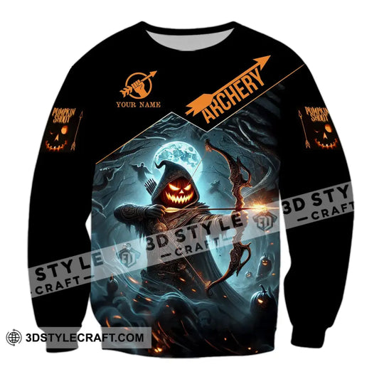 Unisex Shirt - Custom Name Shirt Pumpkin Shoot Archery style option 4