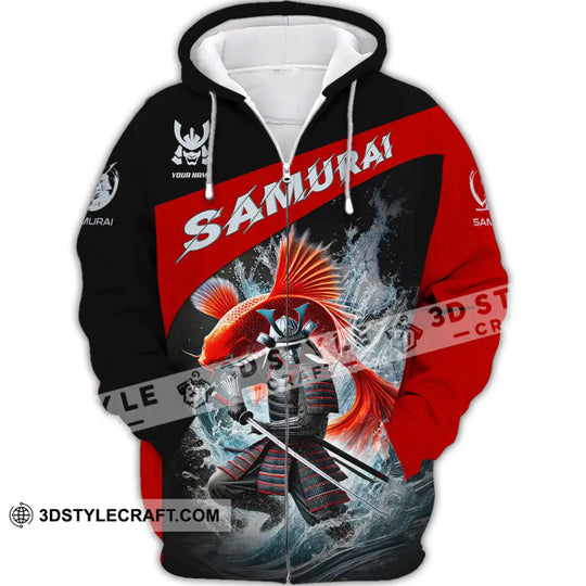 Unisex Shirt, Custom Name Samurai Shirt, Japanese T-Shirt, Samurai Lover Gift style option 3