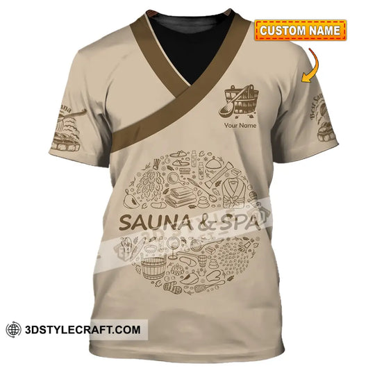 Unisex Shirt - Custom Name Shirt Sauna And Spa style option 1