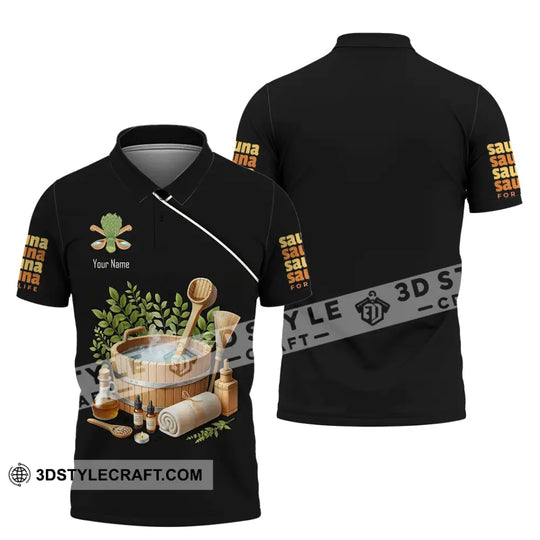 Unisex Shirt, Custom Name Sauna Shirt, Sauna Love Hoodie Shirt Polo Long Sleeve, Sauna For Live style option 4