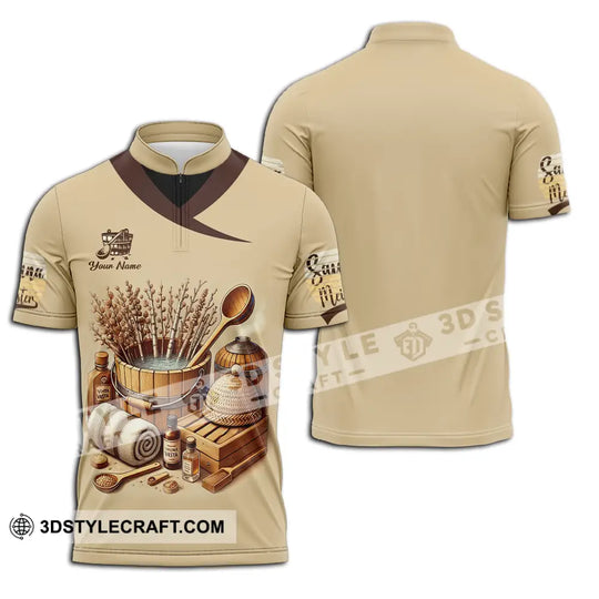 Unisex Shirt - Custom Name Sauna Shirt Sauna Meister style option 2