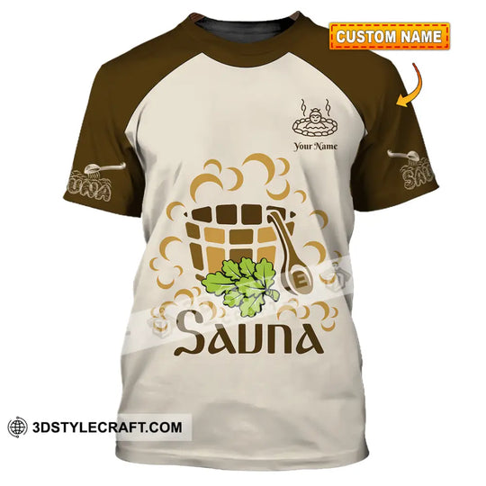 Unisex Shirt - Custom Name Shirt Sauna Relax style option 1