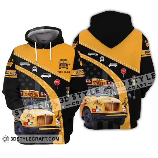 Unisex Shirt - Custom Name School Bus Shirt style option 3