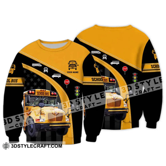 Unisex Shirt - Custom Name School Bus Shirt style option 4