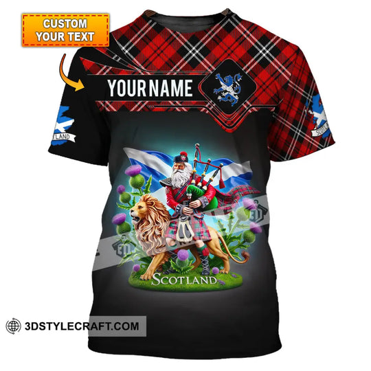 Unisex Shirt, Custom Name Scotland Shirt, Christmas Gift for Scottish style option 1