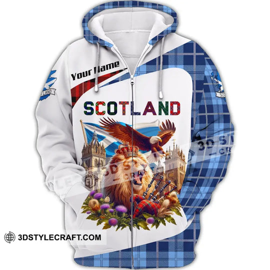 Unisex Shirt, Custom Name Scotland Shirt, Scotland Love Polo Long Sleeve Shirt, Scotland Gift style option 3