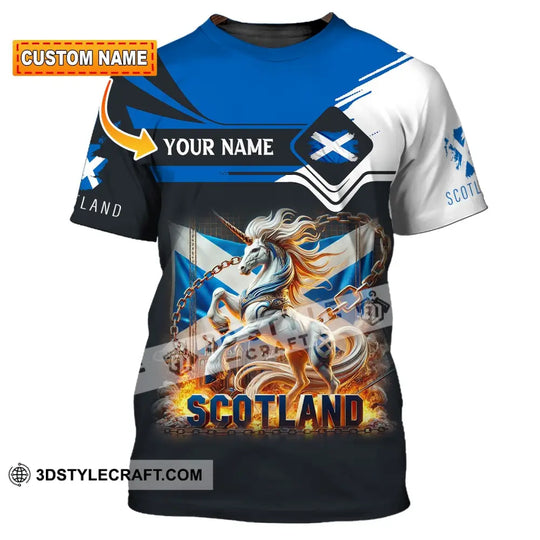 Unisex Shirt, Custom Name Scotland Shirt, Scotland Polo Long Sleeve, Scottish Gift style option 1