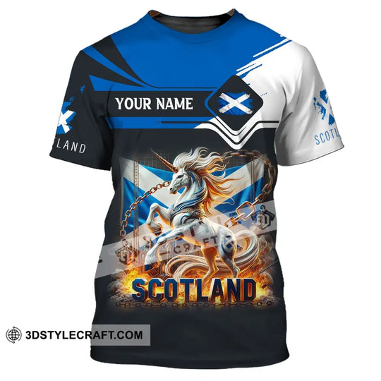 Unisex Shirt, Custom Name Scotland Shirt, Scotland Polo Long Sleeve, Scottish Gift style option 4