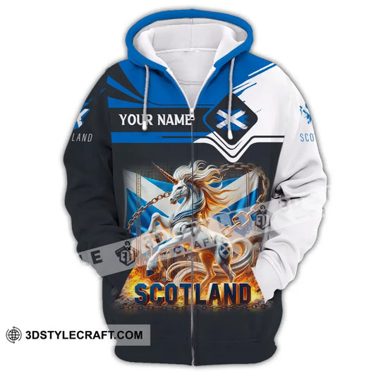 Unisex Shirt, Custom Name Scotland Shirt, Scotland Polo Long Sleeve, Scottish Gift style option 2