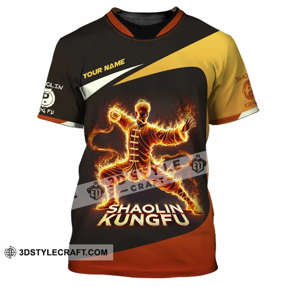 Unisex Shirt Custom Name Shaolin Kungfu Polo Long Sleeve T-Shirt / S T-Shirt