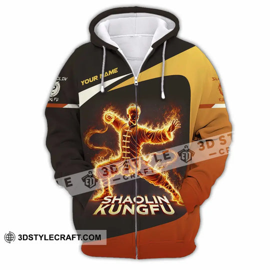 Unisex Shirt, Custom Name Shaolin Kungfu Shirt, Shaolin Kungfu Polo Long Sleeve Shirt style option 3