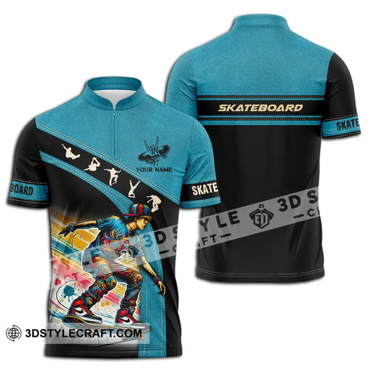 Unisex Shirt - Custom Name Skateboarding Player Sport Shirt style option 2