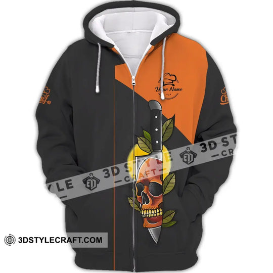 Unisex Shirt - Custom Name Shirt - Skull Motif On The Knife style option 4