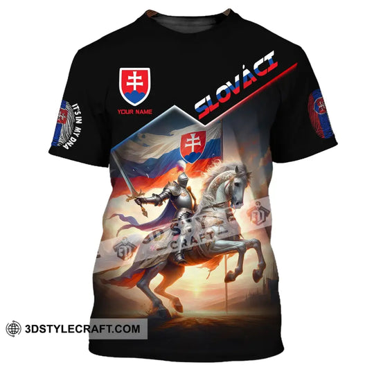 Unisex Shirt, Custom Name Slováci Shirt, Its In My DNA, Slovakian Flag, Gift For Slovakian style option 2