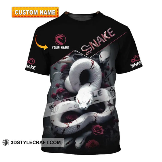 Unisex Shirt, Custom Name Snake Shirt, Snake T-Shirt Hoodie Long Sleeve Shirt style option 1
