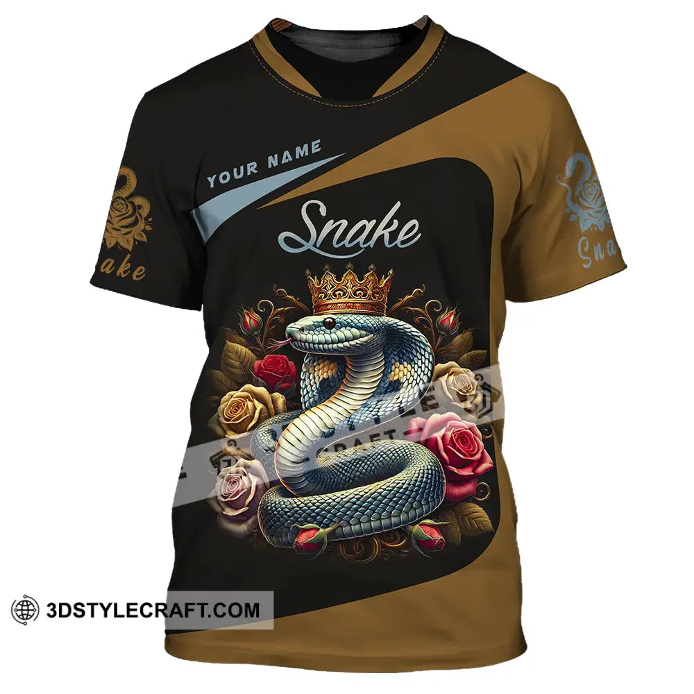 Unisex Shirt - Custom Name Snake T-Shirt / S T-Shirt