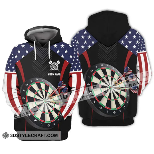Unisex Shirt - Custom Name Sport Shirt, America Darts style option 3