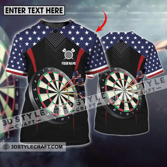 Unisex Shirt - Custom Name Sport Shirt, America Darts style option 1