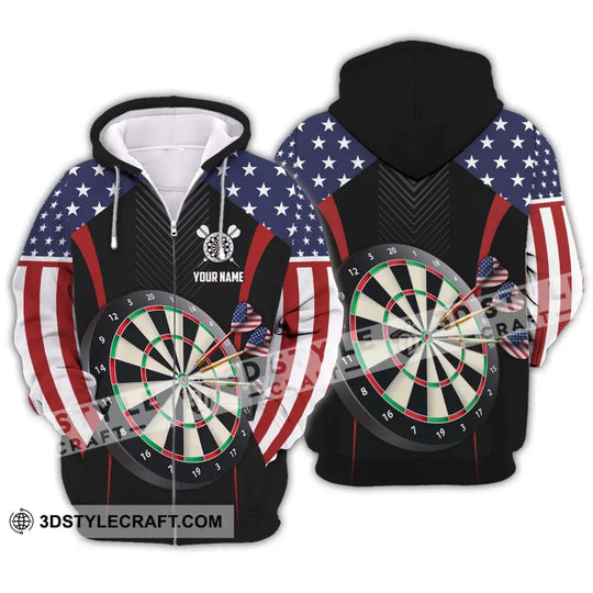 Unisex Shirt - Custom Name Sport Shirt, America Darts style option 2