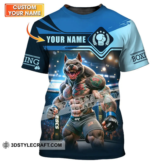 Unisex Shirt - Custom Name Sport Shirt, Boxing Muscle Wolf style option 1