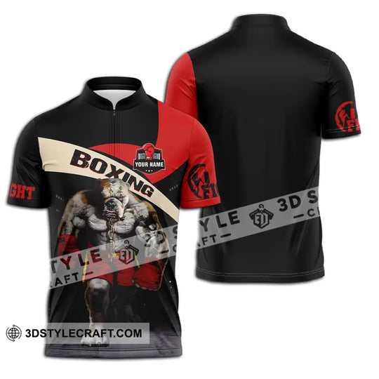 Unisex Shirt - Custom Name Sport Shirt, Boxing Pitbull King style option 2