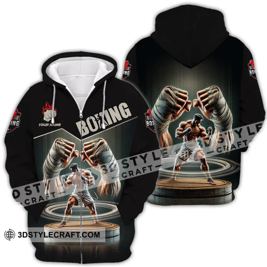 Unisex Shirt - Custom Name Sport Shirt, Boxing Player Boxing Lover style option 4