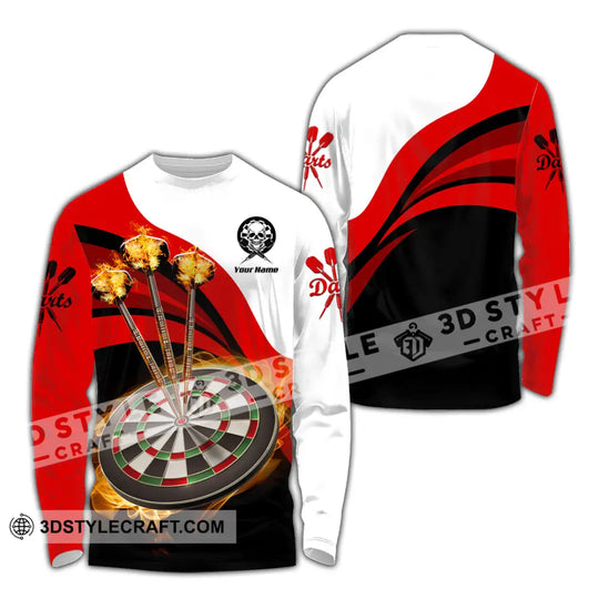 Unisex Shirt - Custom Name Sport Shirt, Burning Darts style option 3