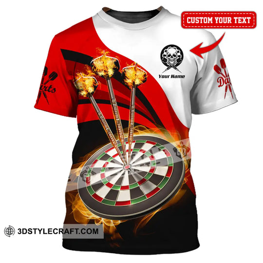Unisex Shirt - Custom Name Sport Shirt, Burning Darts style option 1