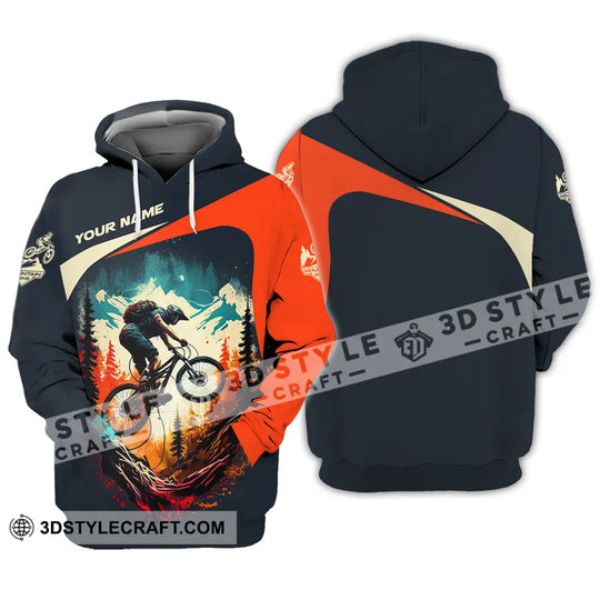 Unisex Shirt - Custom Name Sport Shirt For Mountain Bike Cool Player style option 3