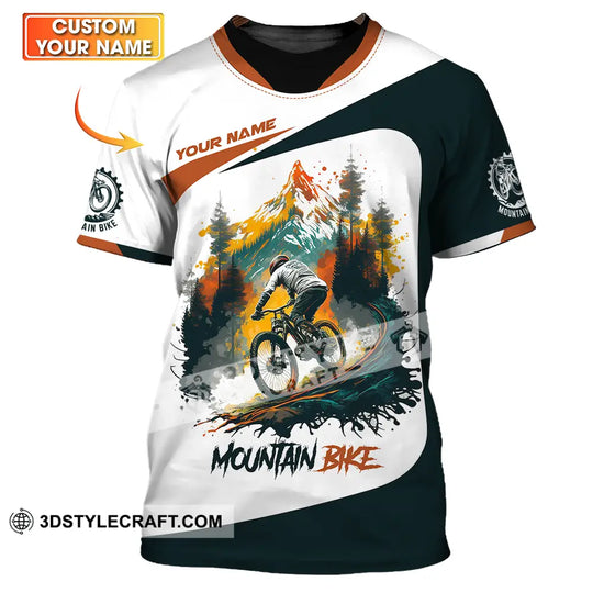 Unisex Shirt - Custom Name Sport Shirt, Mountain Bike Lover style option 1