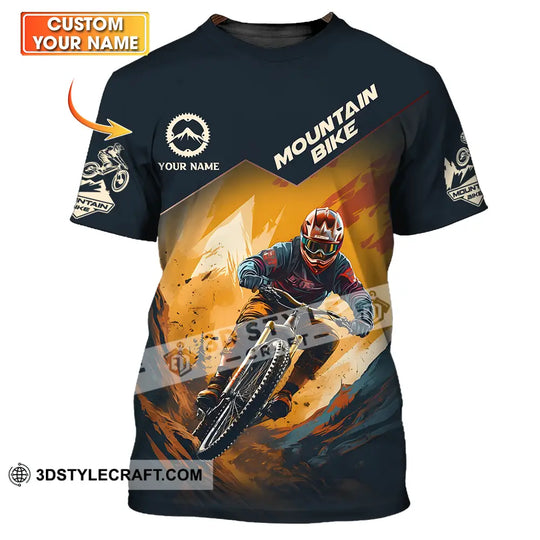 Unisex Shirt - Custom Name Sport Shirt, Mountain Bike Player style option 1