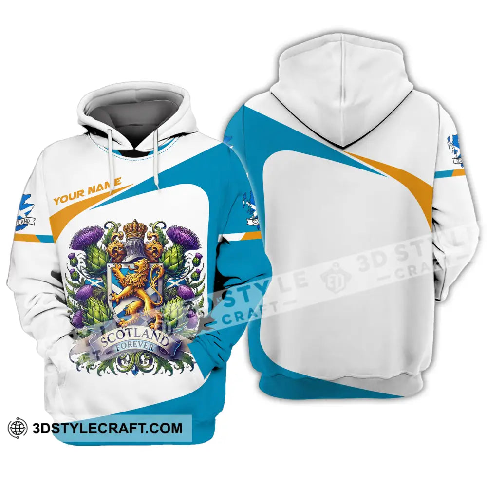 Unisex Shirt - Custom Name Sport Scotland Forever Hoodie / S T-Shirt