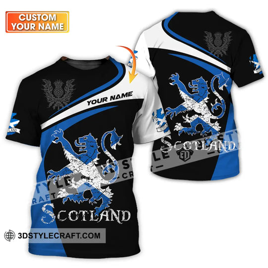 Unisex Shirt - Custom Name Sport Shirt, Scotland Lion style option 1