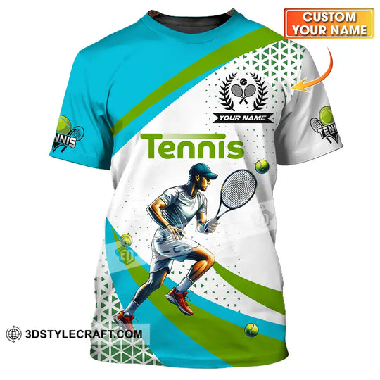 Unisex Shirt - Custom Name Sport Shirt, Tennis Lover style option 1