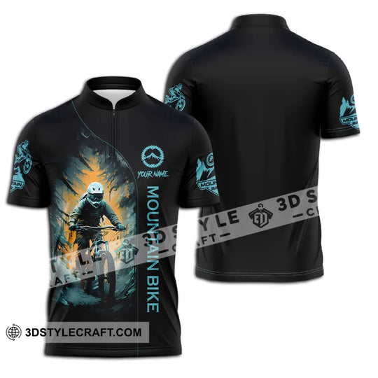 Unisex Shirt - Custom Name Sport Shirt, The Winner Mountain Biker style option 2