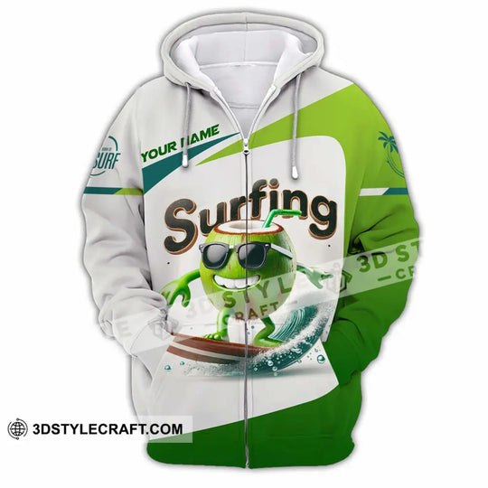 Unisex Shirt, Custom Name Surfing Shirt, Surfing Love Hoodie Shirt Polo Long Sleeve Shirt style option 3