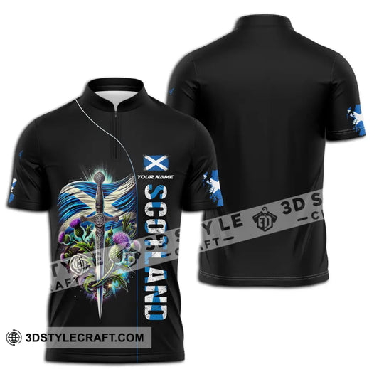 Unisex Shirt - Custom Name Sword Of Scotland style option 3
