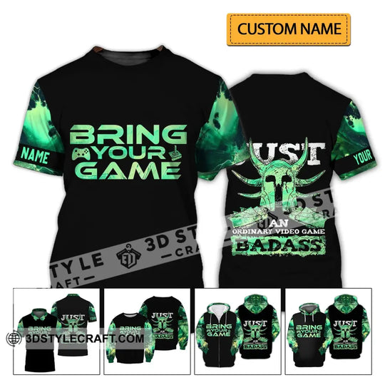 Unisex Shirt - Custom Name T-Shirt, Bring Your Game style option 2