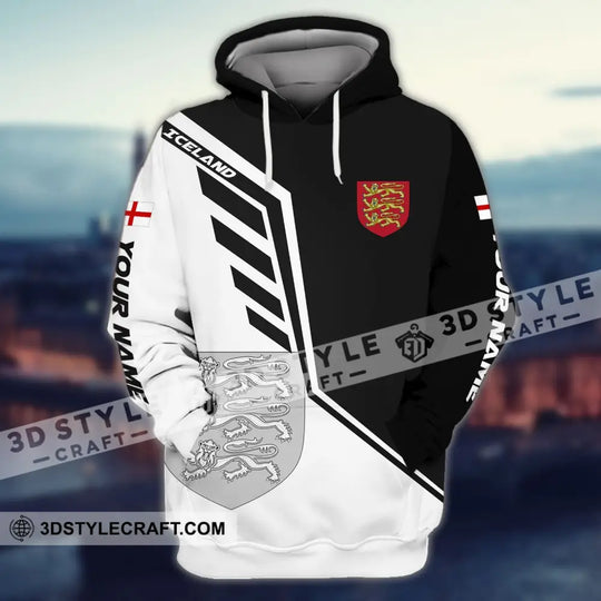Unisex Shirt - Custom Name T-Shirt, England Iceland style option 3