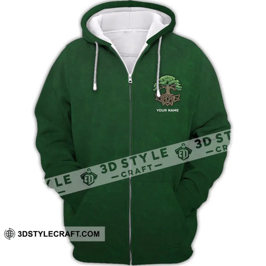 Unisex Shirt - Custom Name T-Shirt - Green Tree Shirt style option 4