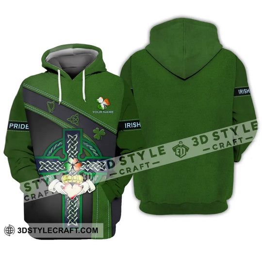 Unisex Shirt - Custom Name T-Shirt - Irish Pride, Happy Saint Patrick's Day style option 3