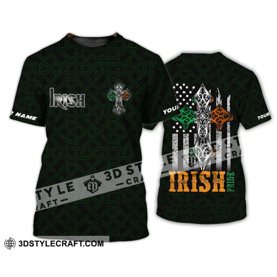 Unisex Shirt - Custom Name T-Shirt - Irish Pride Shirt style option 4
