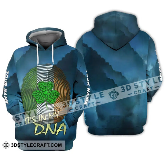 Unisex Shirt - Custom Name T-Shirt - It's In My DNA - Clover Shirt For Saint Patrick's Day style option 3