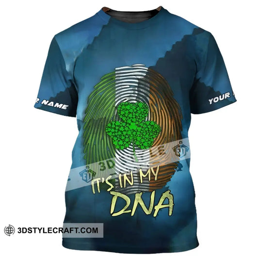 Unisex Shirt - Custom Name T-Shirt - It's In My DNA - Clover Shirt For Saint Patrick's Day style option 2