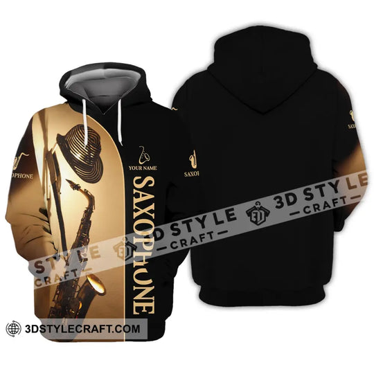 Unisex Shirt - Custom Name T-Shirt - Love Saxophone - Saxophone Player Shirt style option 3
