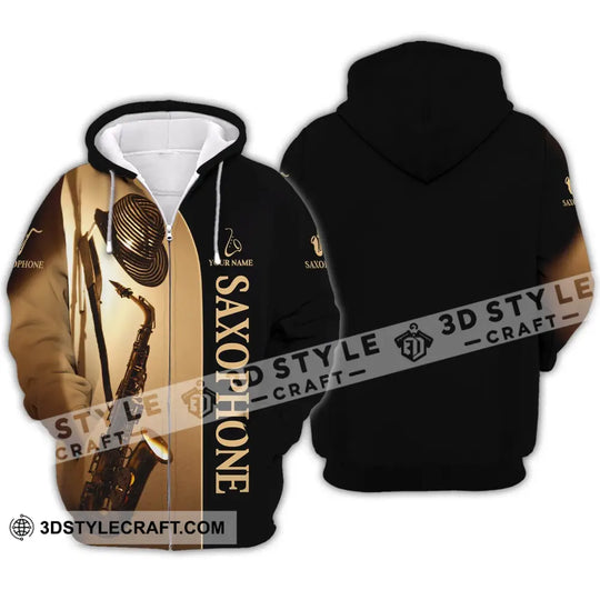 Unisex Shirt - Custom Name T-Shirt - Love Saxophone - Saxophone Player Shirt style option 4